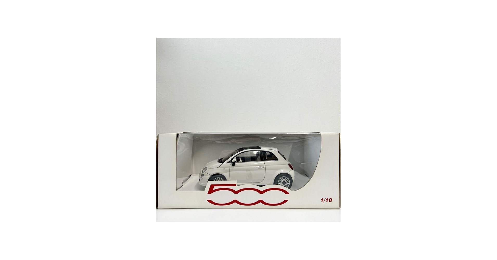 Amazon | FIAT ディーラー特注 MONDO MOTORS 1/18 Nuova FIAT500 White