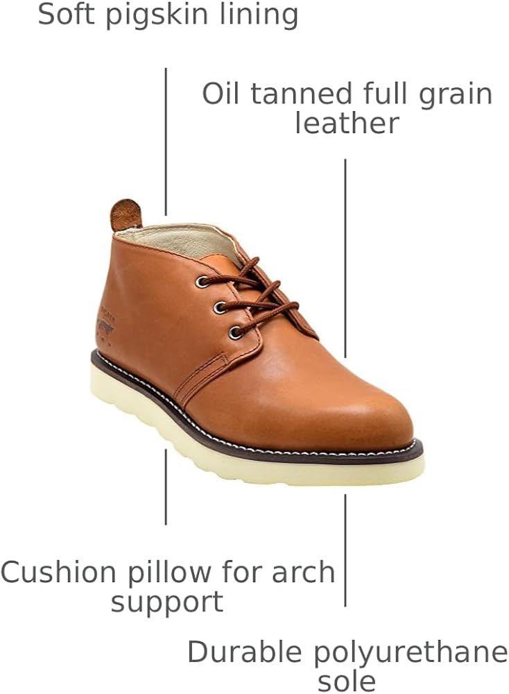 Amazon.com | Golden Fox Men's American Heritage Work Chukka Boot