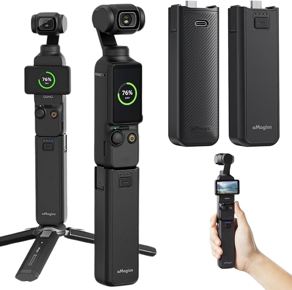 Amazon.co.jp: DJI Osmo pocket 3 用 充電ベース バッテリーハンドル