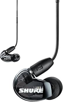 Amazon.com: Shure AONIC 215 Wired Sound Isolating Earbuds, Clear