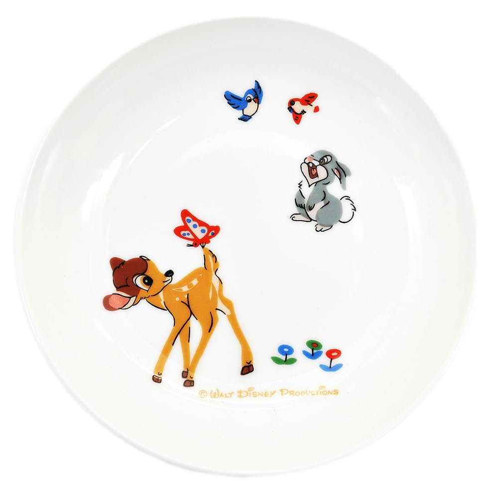 Amazon｜ディズニー 「 バンビ 」 皿 プレート 約17cm 電子レンジ 食洗