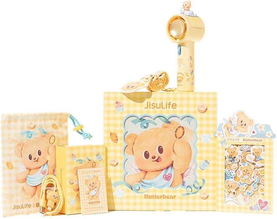 JisuLife Fan Pro 1 ButterBear Edition Handheld Fan, 5000mAh