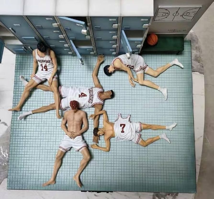 Amazon.co.jp: スラムダンク slam dunk 控え室の湘北チーム フィギュア