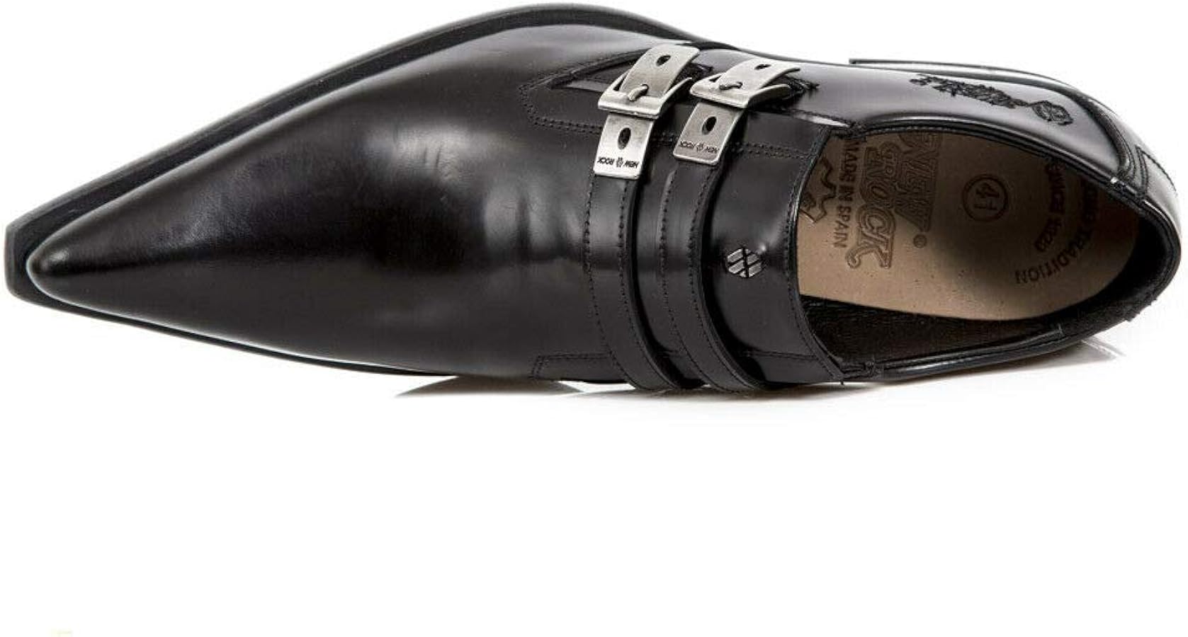 Amazon.com | New Rock M-2246-S14 Mens Newman Shoes Black Leather