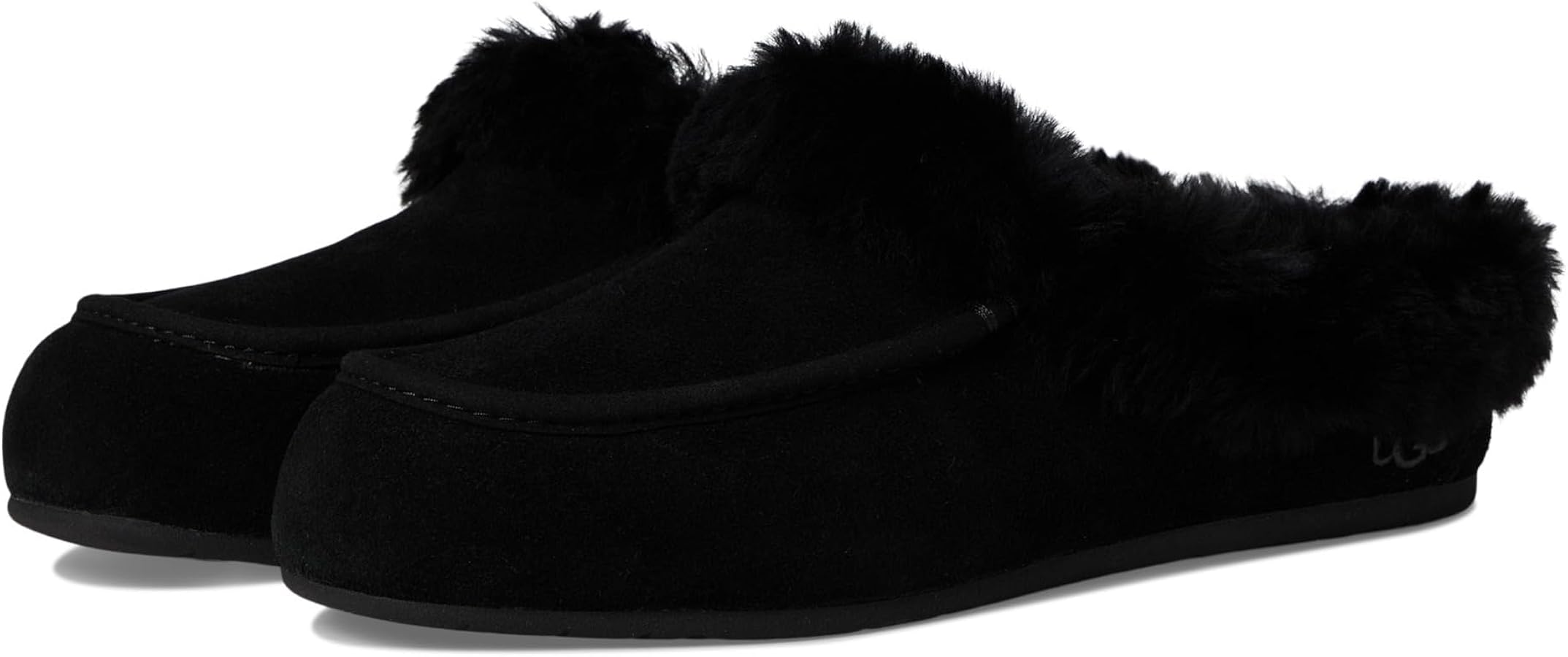 Amazon.com | UGG Women's Ansley Mule Slipper, Black, 6 | Mules & Clogs