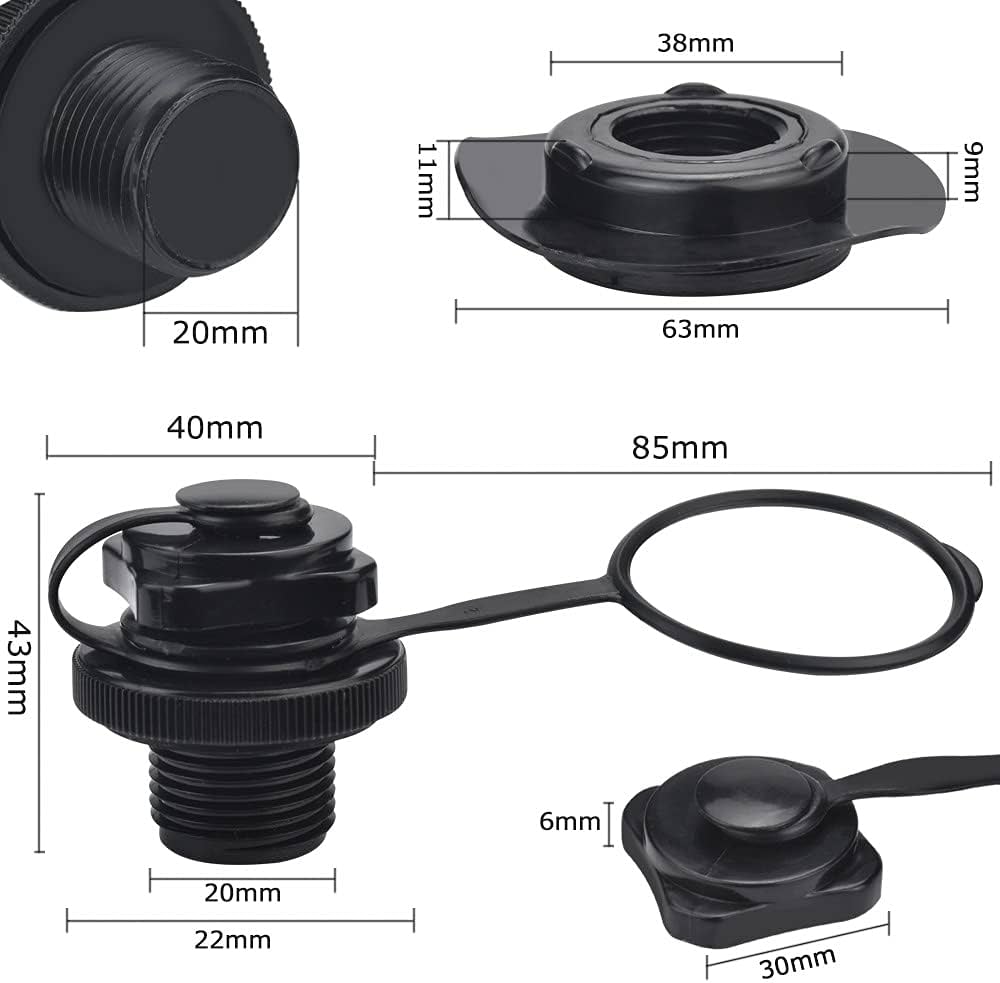 Amazon.com: 2pcs Air Valve Inflatable Boat Spiral Air Plugs One