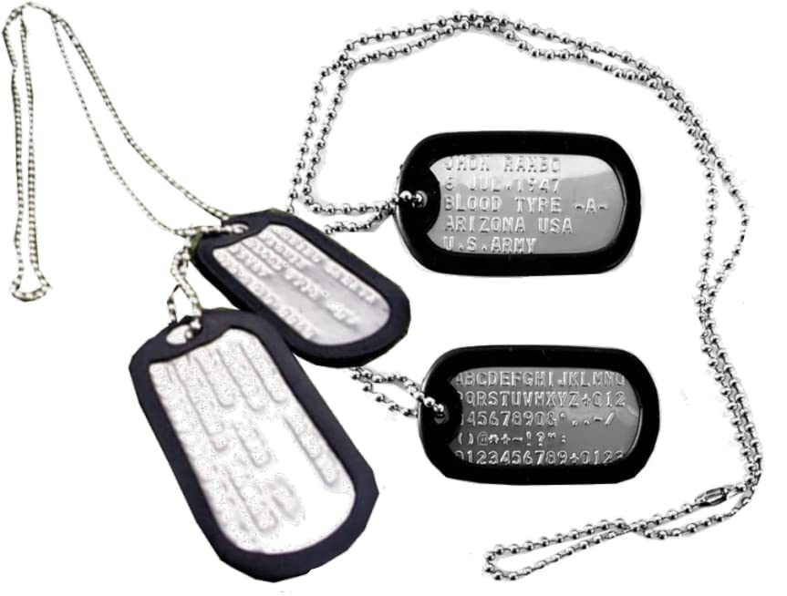 Amazon.co.jp: 米軍実物DOG-TAG ドッグタグをあなたのオリジナル打刻で