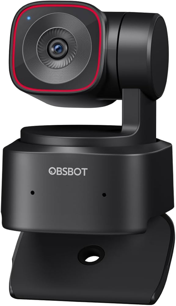 OBSBOT Tiny 2 Lite Webcam 4K, AI Tracking Streaming Camera, PTZ