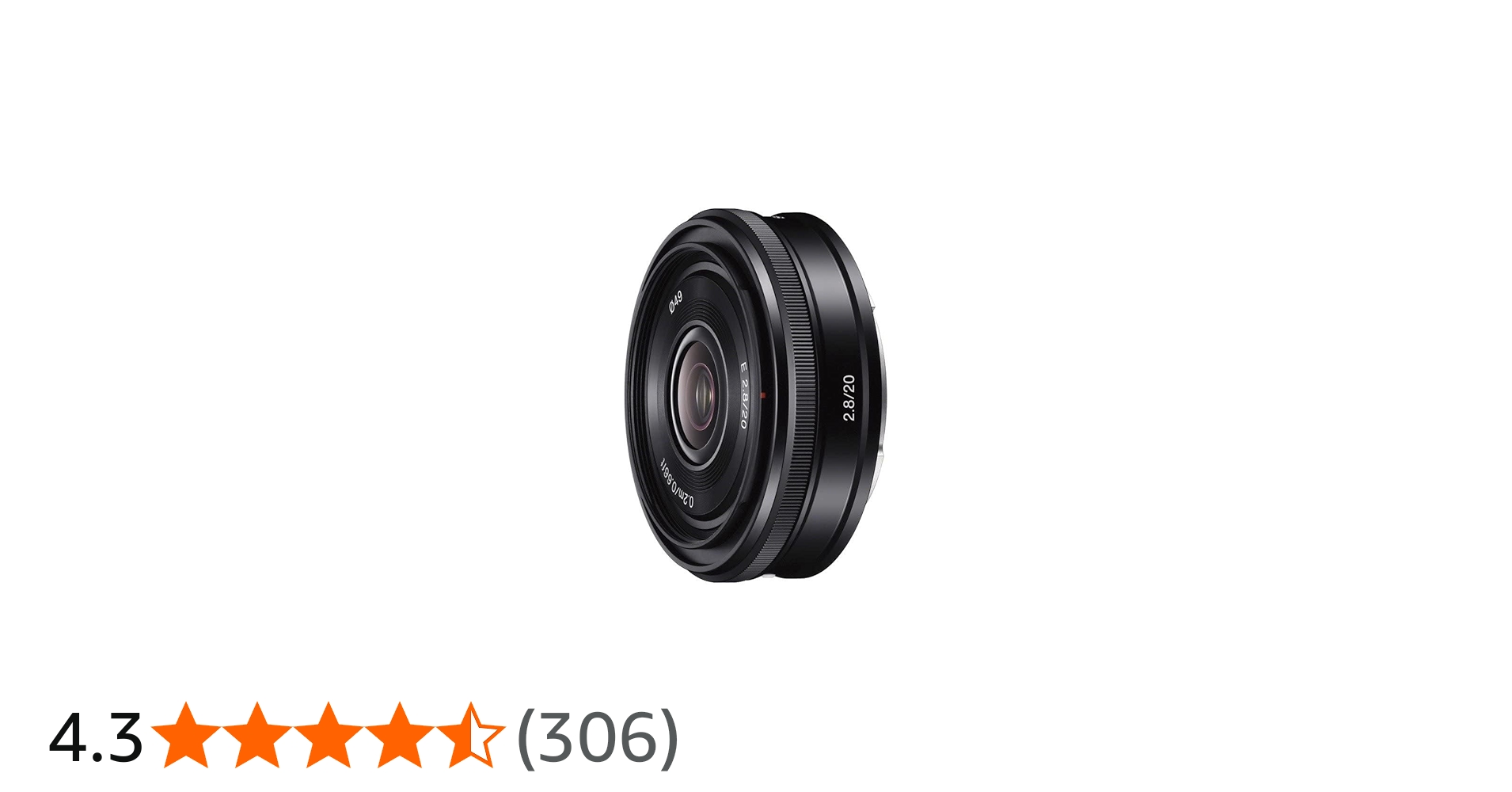 Amazon.co.jp: SONY 単焦点レンズ E 20mm F2.8 ソニー Eマウント用 APS