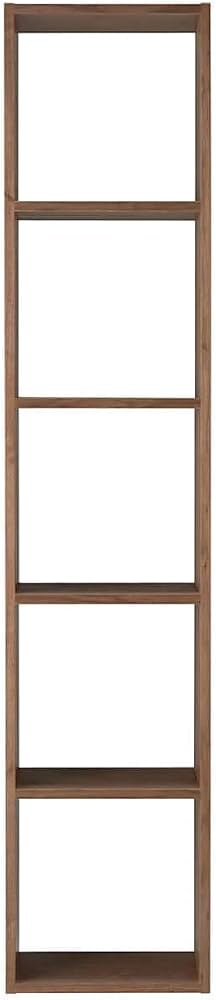 Amazon｜無印良品 スタッキングシェルフ・5段・ウォールナット材 幅42