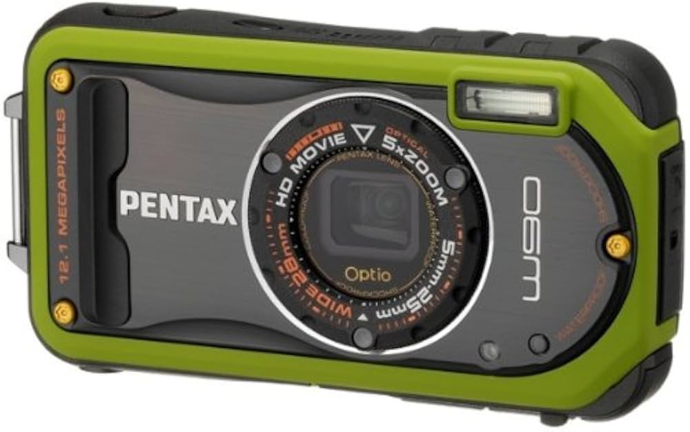 Amazon | PENTAX 防水デジタルカメラ Optio W90 ピスタチオグリーン