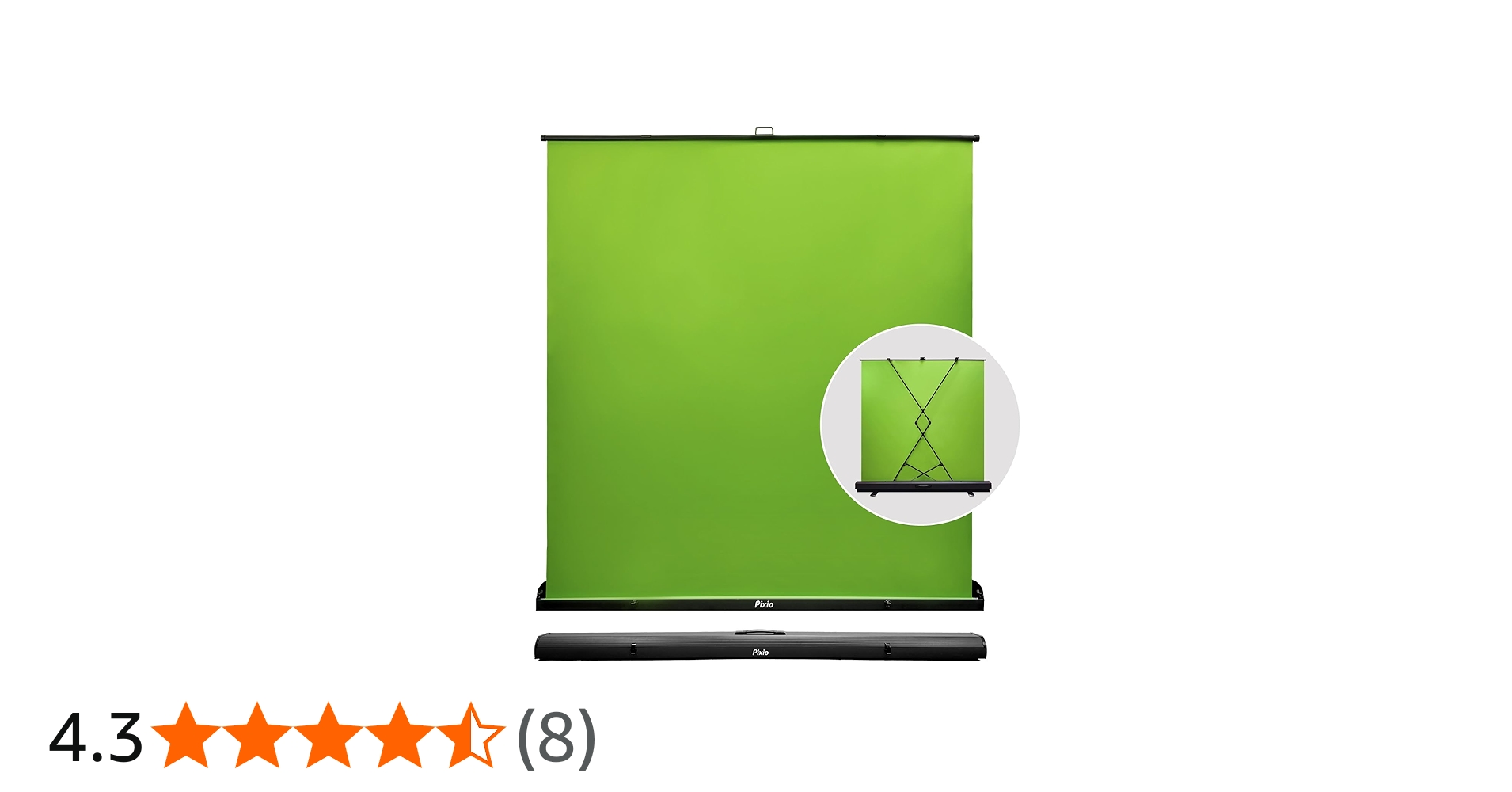 Amazon | Pixio PXGS1XLW グリーンスクリーン XL ワイド 折りたたみ式