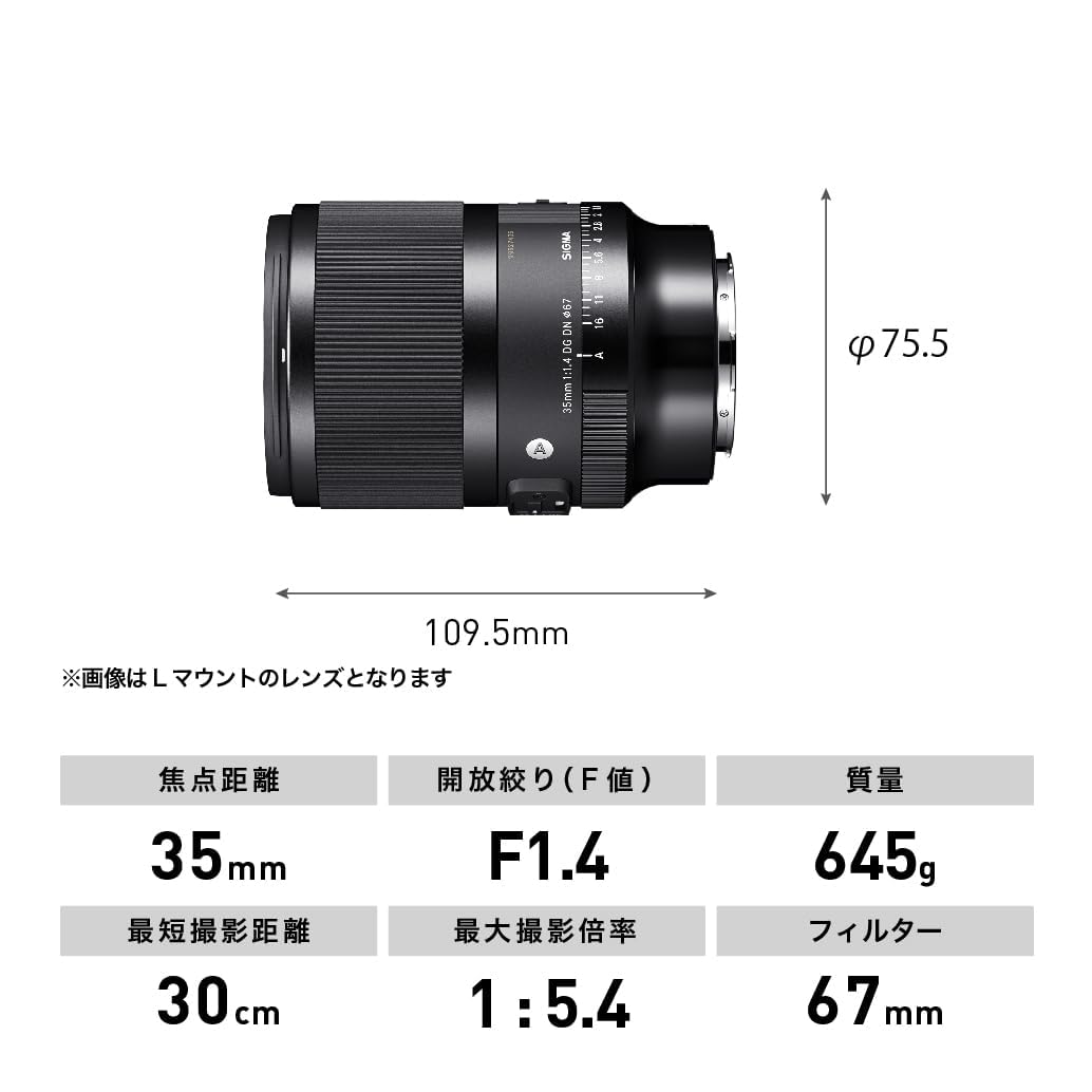 Amazon.com : 35mm F1.4 DG DN for Sony E Mount : Electronics