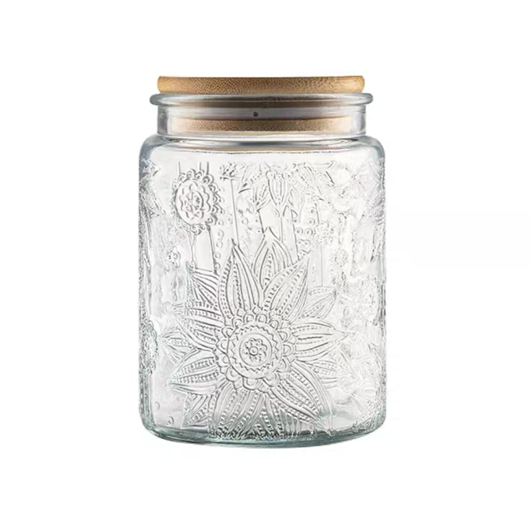 古いガラス 標本瓶 ヴィンテージ キャンディポット ガラスジャー