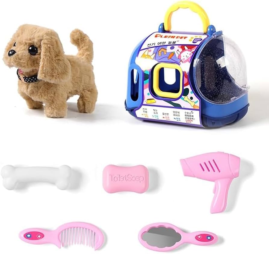 Amazon.co.jp: 【tr nd】ぬいぐるみ 犬 動く 電動 おもちゃ おままごと