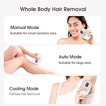 Amazon.com: Laser Hair Removal with Cooling, at-Home IPL Hair