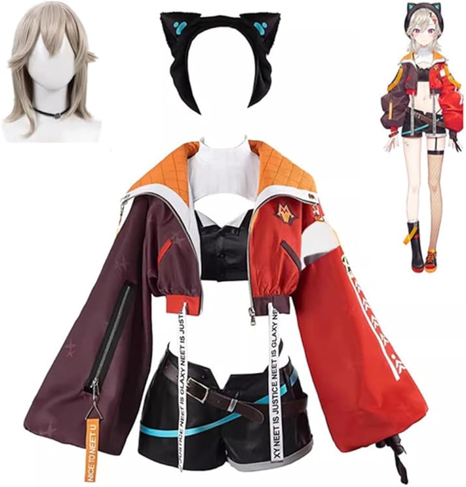 Amazon.co.jp: [Wehajao] vtuber小森めと コスプレ衣装+靴下+髪飾り|+