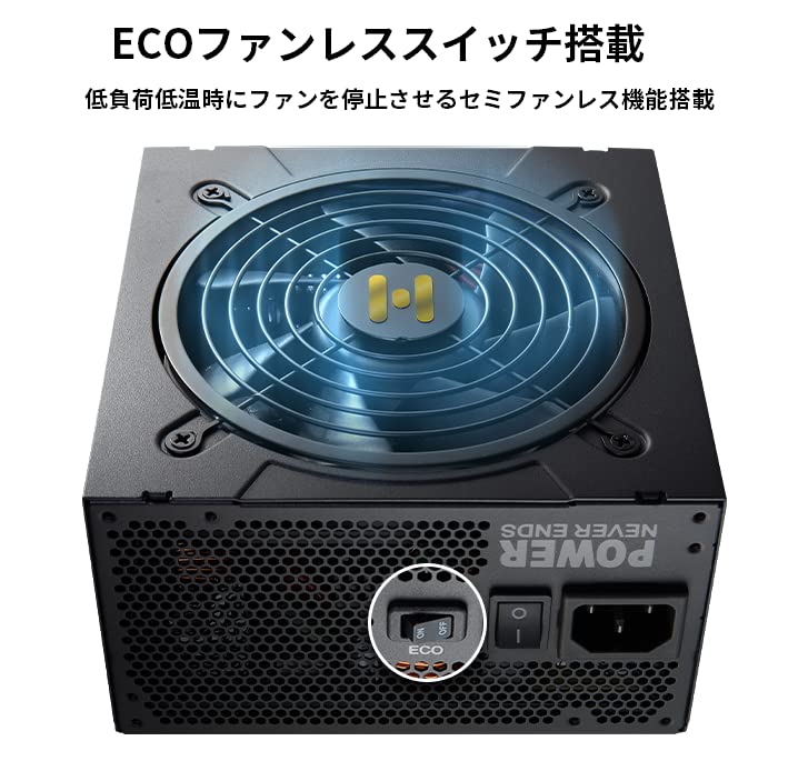 Amazon | FSP エフエスピー 80 PLUS GOLD 規格 ATX 電源 セミ