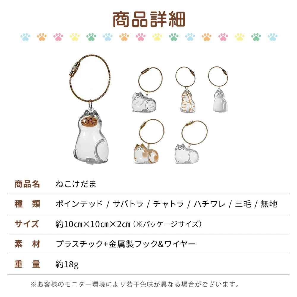 Amazon | ねこけだま 猫毛玉入れ 6個 容器 猫 (三毛, 1, 個) | SORERUN