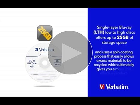 Amazon.com: Verbatim BD-R 25GB 16X Blu-ray Recordable Media Disc