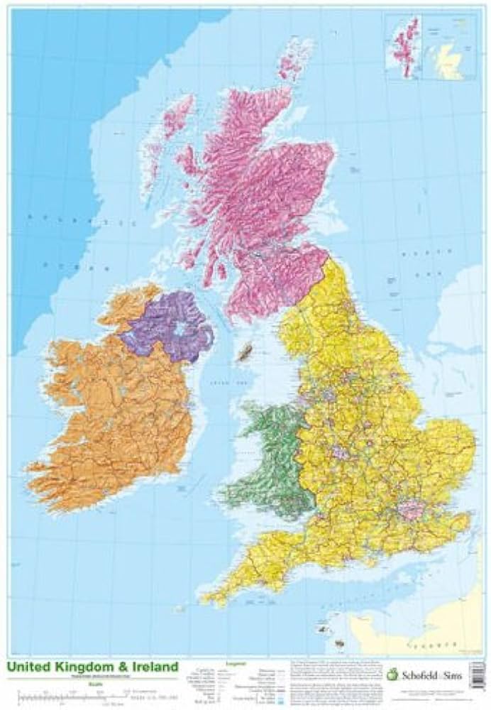 Amazon | Map of UK and Ireland | World
