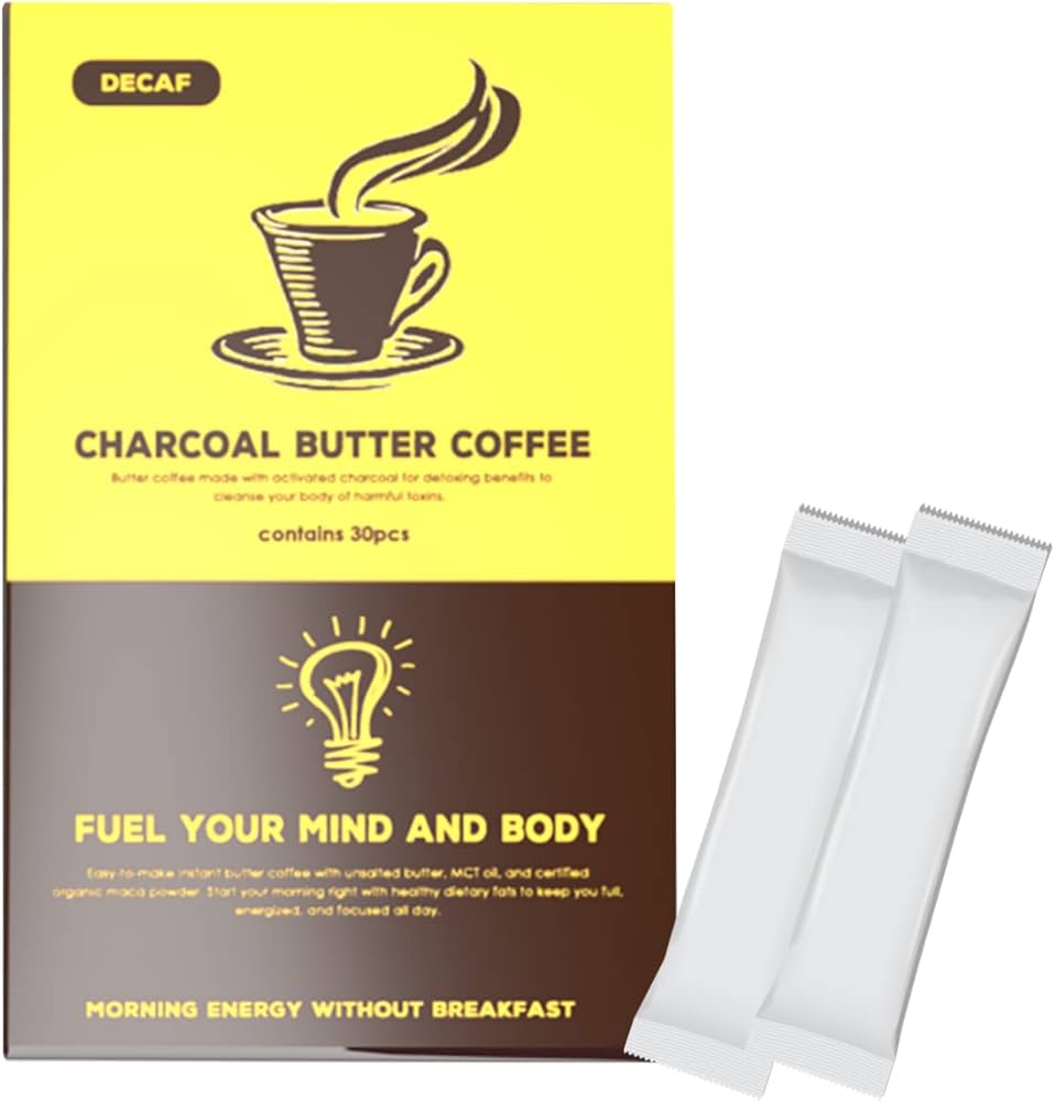 Amazon.co.jp: カフェインレス チャコール バターコーヒー MCT入り