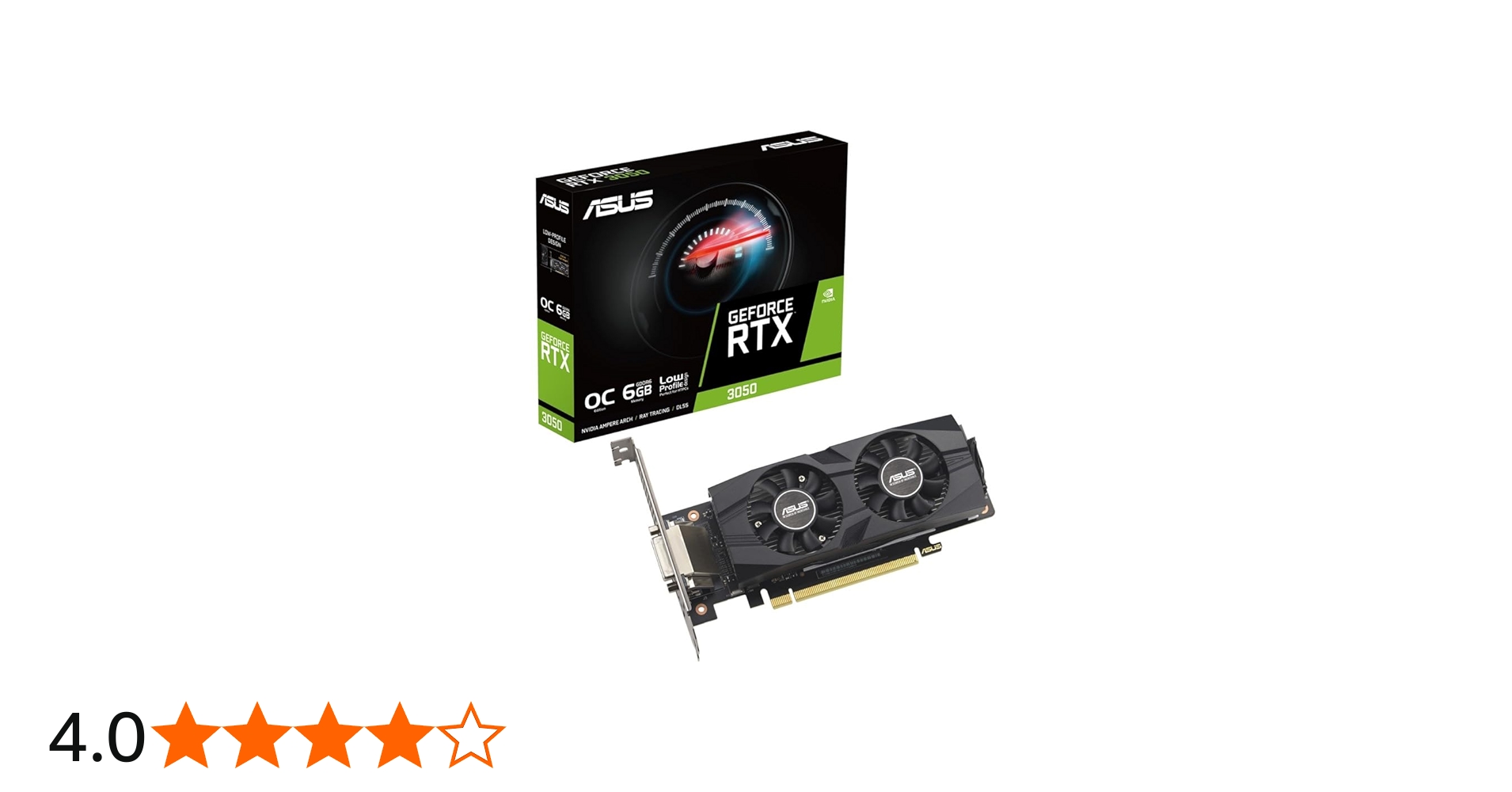 Amazon | ASUS GeForce RTX 3050 LP BRK OC Edition 6GB GDDR6 ビデオ