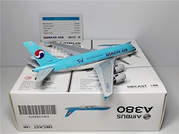 Amazon.co.jp: JC Wings 1/400 完成品 for Korean Air for Airbus A380