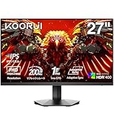 Amazon.co.jp: KOORUI 27インチ ゲーミングモニター - WQHD (2560x1440
