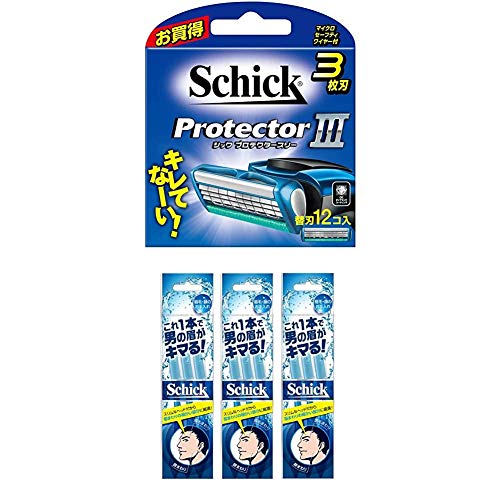 Schick(シック) プロテクタースリー 3枚刃 替刃 (12コ入)」の人気商品