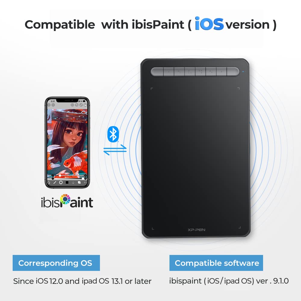 Amazon.com : XPPen Drawing Tablet Deco MW Bluetooth Wireless