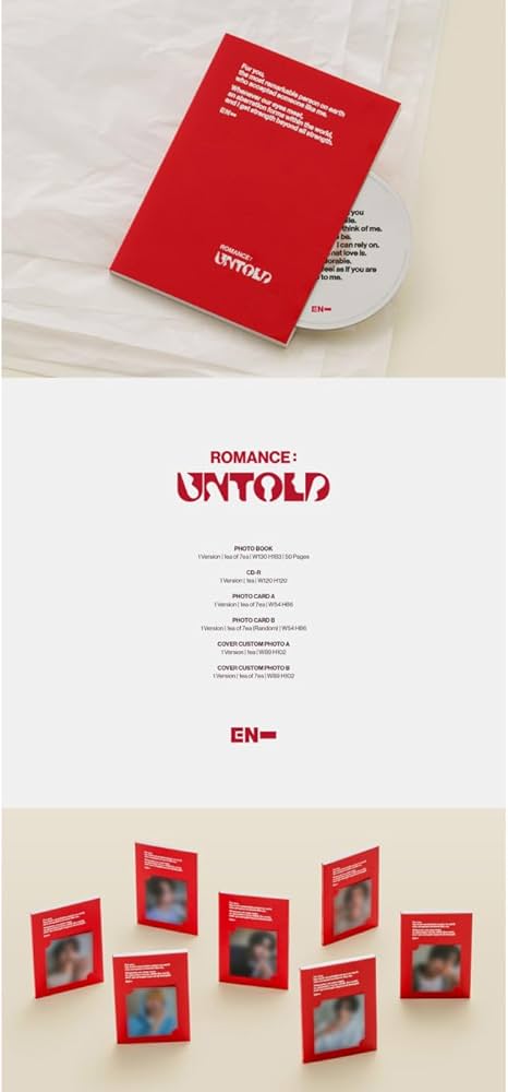 Amazon.co.jp: ENHYPEN ROMANCE : UNTOLD 2nd Album with Tracking EN