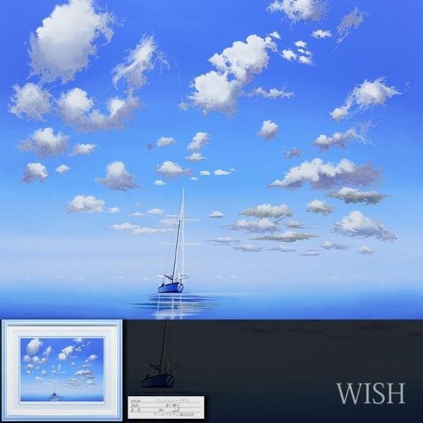 Amazon.co.jp: 真作WISHミッシェルバテュ Michele Battut「青い輝き