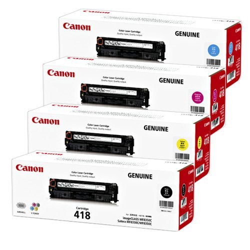 Amazon.co.jp: Canon トナーカートリッジ 418 K,C,M,Y 純正 4本セット