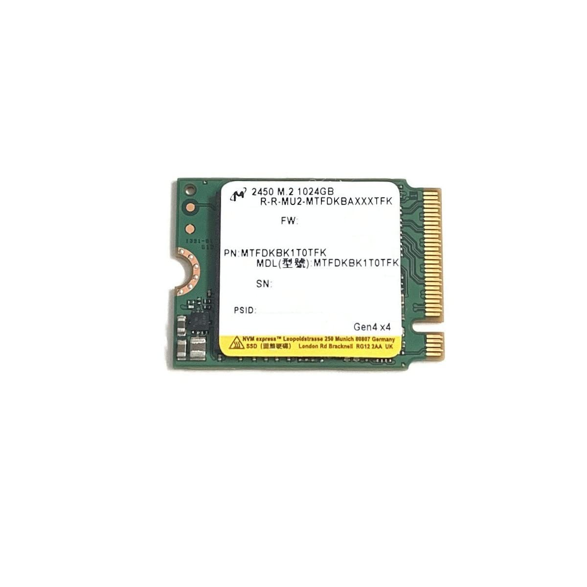 Amazon.com: Micron SSD 1TB M.2 2230 30mm NVMe PCIe 4.0 Gen4 x4