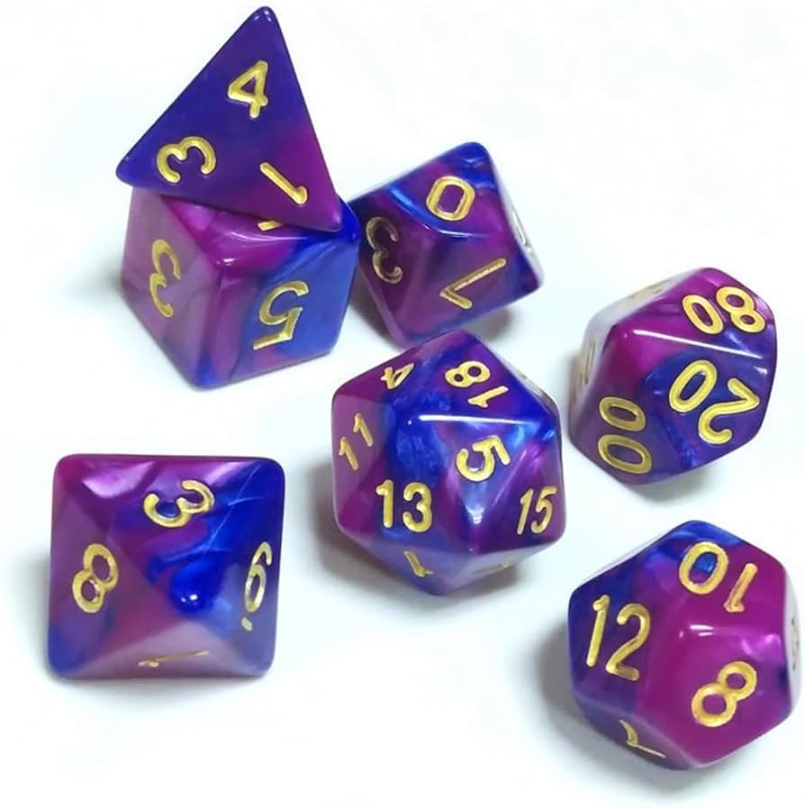 Amazon | LIANHATA 多面体 ダイス サイコロ セット アクリル 7個入り
