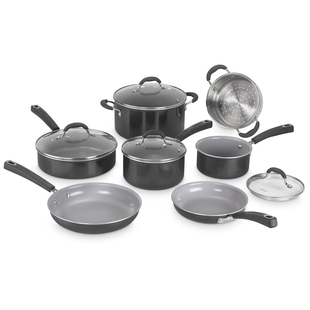 Cuisinart 54C-11BK Advantage Ceramica XT Cookware Set, Medium
