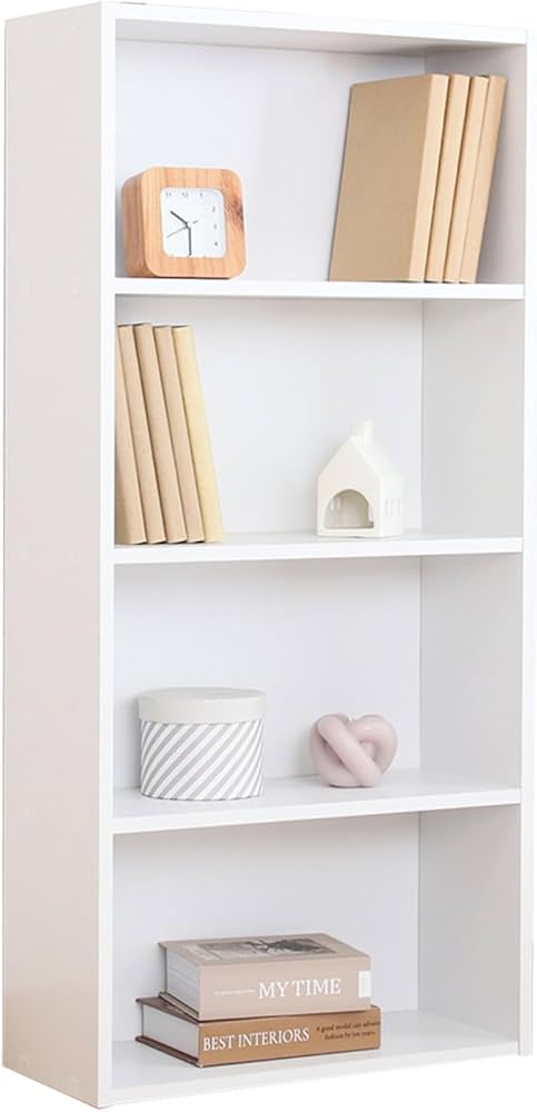 Amazon｜不二貿易 本棚 コミック収納ラック 4段 幅41.8×奥行18.5×高さ