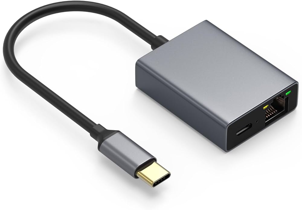 Smays Ethernet Adapter for Chromecast with Google TV, USB C to LAN