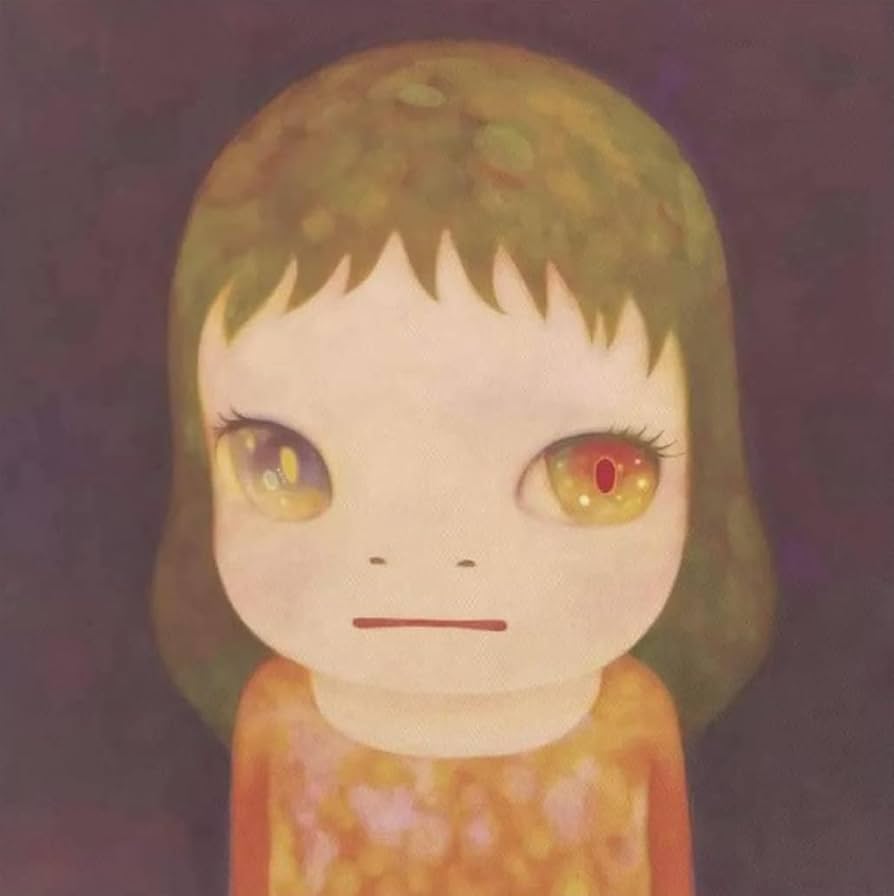 Amazon.co.jp: 有名な奈良美智ポスター人々は日本の壁画を印刷します