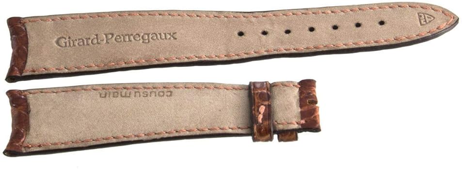 Amazon.co.jp: Girard Perregaux 20mm x 16mm ブラウンレザー 腕時計