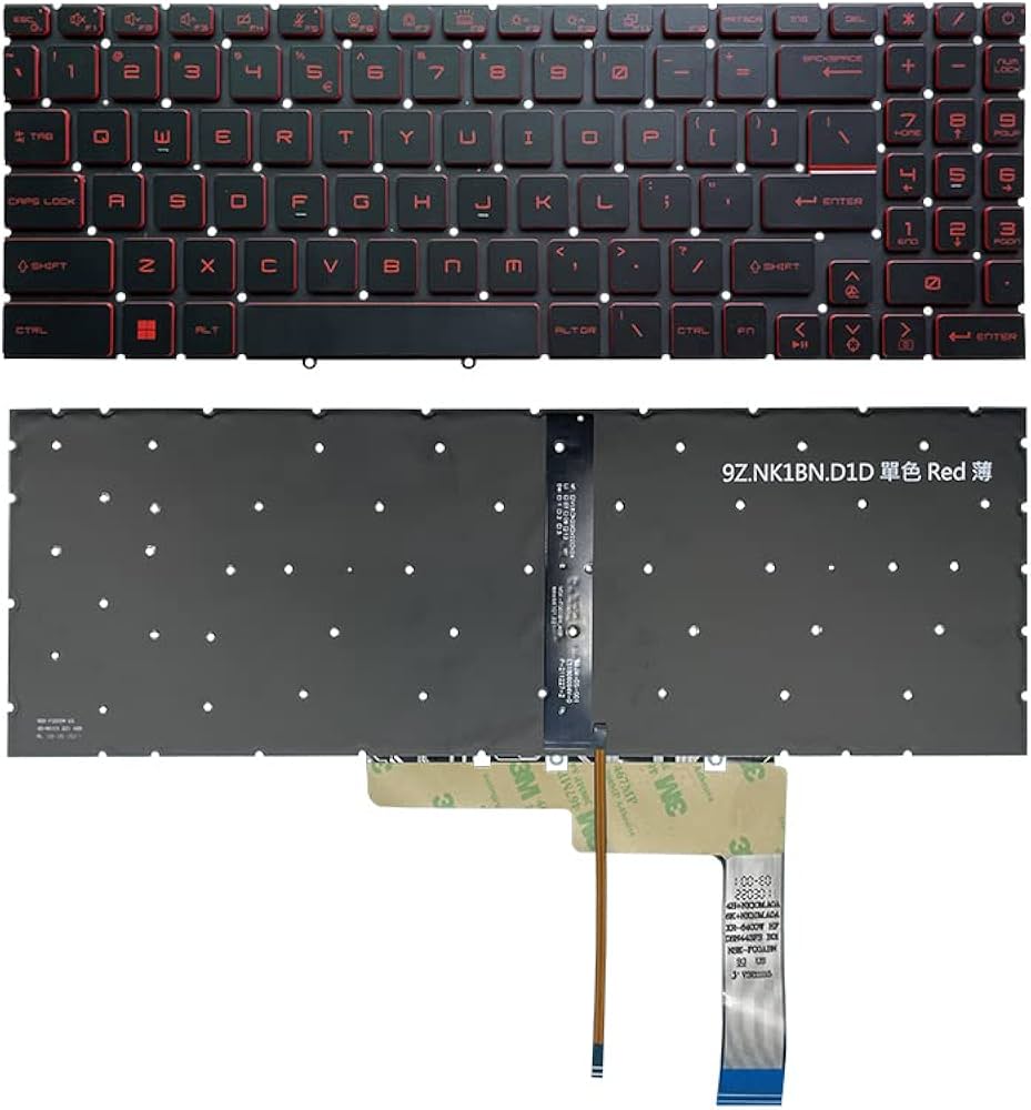 Amazon | USA USレイアウト ノートパソコンキーボード MSI Katana GF66