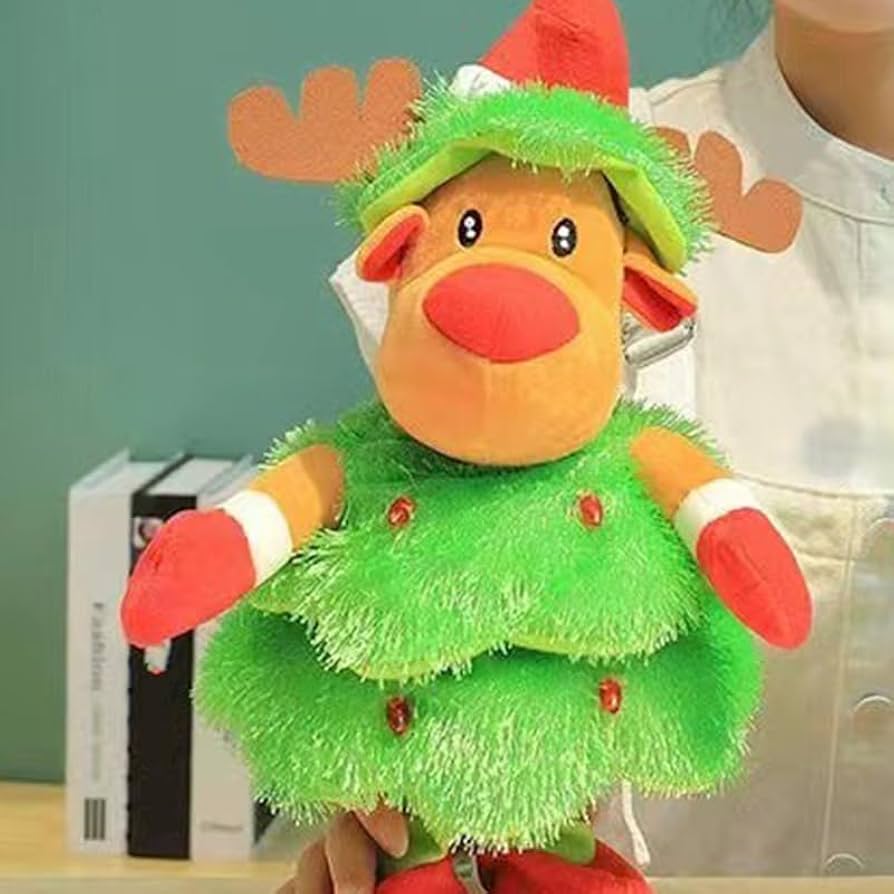 Amazon | Generic クリスマスぬいぐるみ 歌うクリスマスおもちゃ 、LED