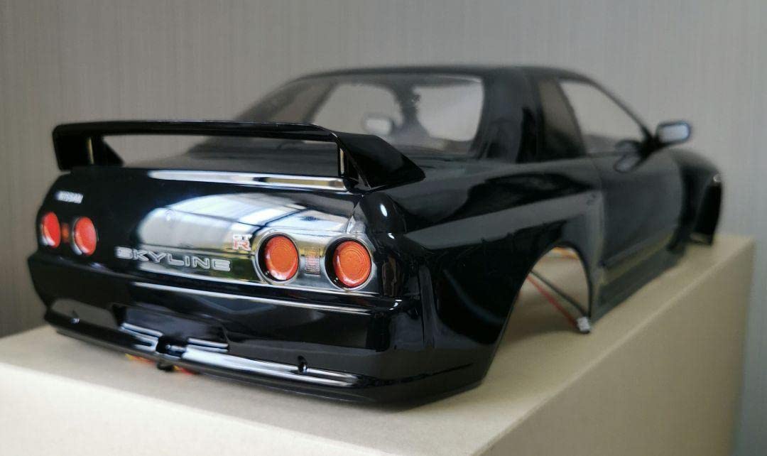 タミヤ ラジコン 日産スカイラインGT-R 塗装済 スペアボディR32 ガンメタ