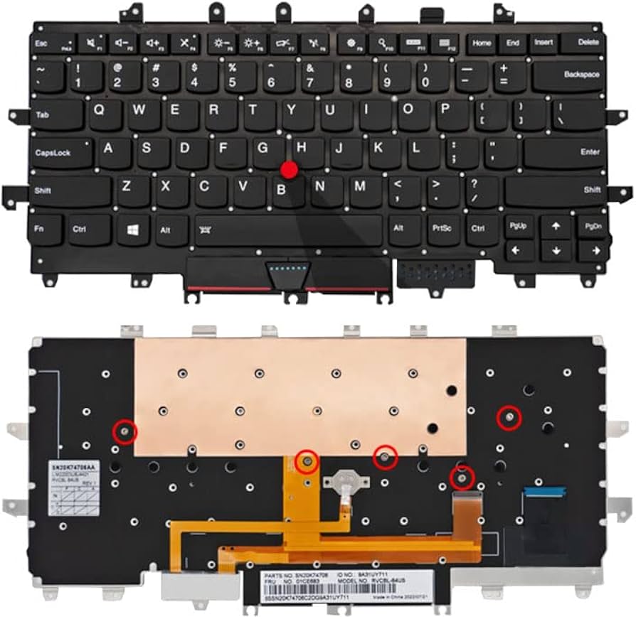 Amazon.com: Laptop Keyboard for Lenovo ThinkPad X1 Carbon 4th Gen
