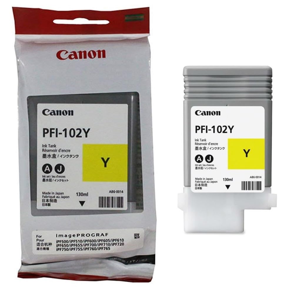 Amazon.com: Canon PFI-102Y 0898B001AA ImagePrograf iPF500 510 600