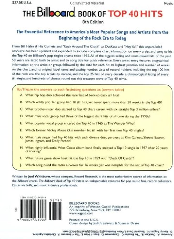 The Billboard Book of Top 40 Hits (Billboard Book of Top Forty