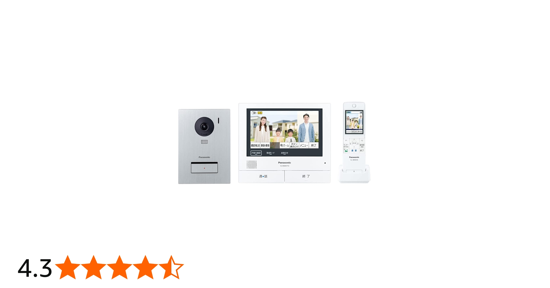 Amazon.co.jp: パナソニック テレビドアホン ワイヤレスモニター子機付