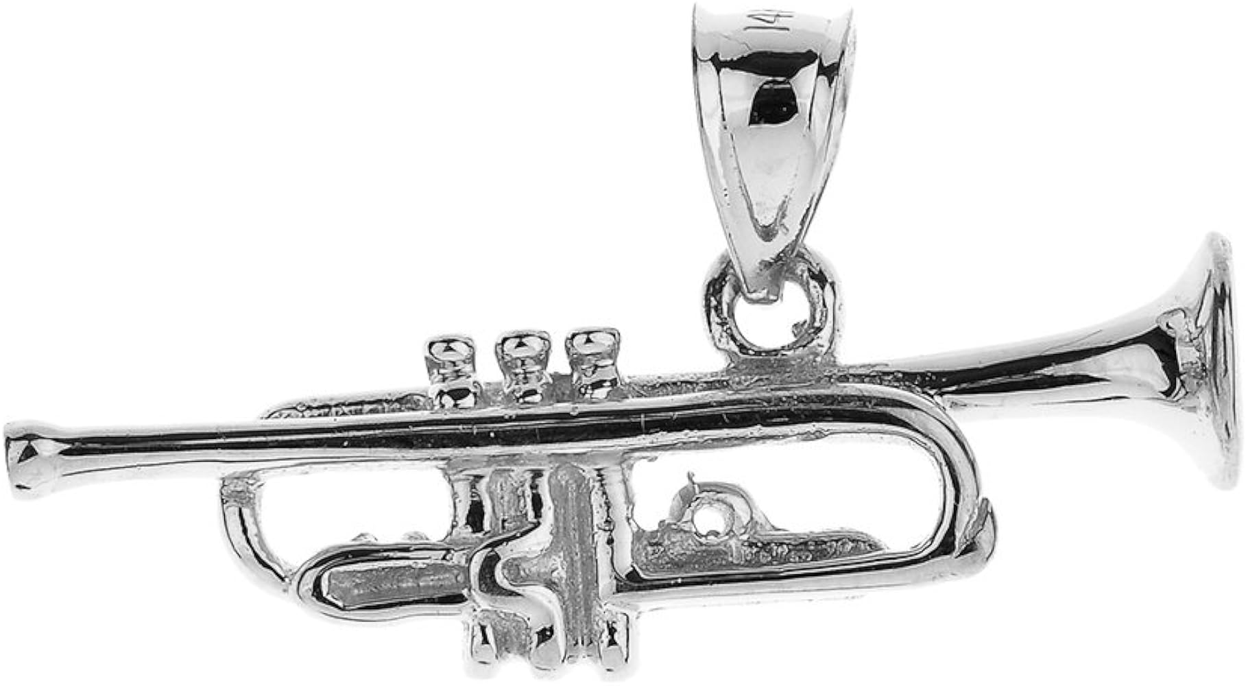 Amazon.co.jp: 925スターリングシルバー音楽チャームトランペット