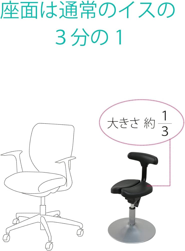 Amazon.co.jp: アーユルチェアー 丸ベースタイプ ルナ 腰痛対策 姿勢